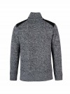 STØRVIK Liam Fijn Gebreide Pullover Teddy Voering Heren - Grijs Melange