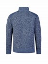 STØRVIK Liam Fijn Gebreide Pullover Teddy Voering Heren - Donkerblauw Melange