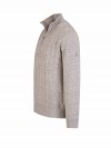 BJØRNSON Lunt Kabel-Gebreide Pullover Teddy Voering Heren - Beige