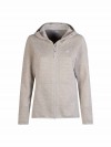 BJØRNSON Gebreid Hooded Vest 4 seizoenen Dames Beige Melange - MAREN