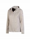 BJØRNSON Gebreid Hooded Vest 4 seizoenen Dames Beige Melange - MAREN