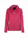 BJØRNSON Gebreid Hooded Vest 4 seizoenen Dames Granita Rood Melange - MAREN