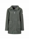 BJØRNSON Milla Curly Fleece Parka Jas Dames - Winterjas - Groen