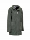 BJØRNSON Milla Curly Fleece Parka Jas Dames - Winterjas - Groen