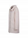 BJØRNSON Milla Curly Fleece Parka Jas Dames - Winterjas - Off-White