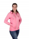 BJØRNSON Hooded Sweatvest 4 Seizoenen Dames Roze - 36-52 - NOOR