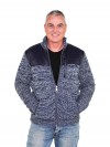 BJØRNSON Gebreid Vest Heren Acryl Donkerblauw melange - S-6XL - NOUD