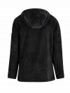 BJØRNSON Rane Coral Fleece Hoody Trui Pullover Dames - Zwart