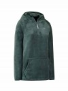 BJØRNSON Rane Coral Fleece Hoody Trui Pullover Dames - Dennengroen