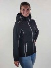 BJØRNSON Softshell Jas Zomer Dames Zwart - SANNA