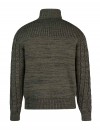 Kabel Gebreid Wintervest (met teddyvoering) Heren Rosin Groen- S-6XL - VIGGO