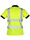 Geel reflecterende werk polo