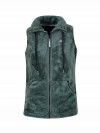 BJØRNSON Syrin Coral Fleece Bodywarmer Dames Zacht / 4 seizoenen - Dennengroen
