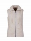 BJØRNSON Syrin Coral Fleece Bodywarmer Dames Zacht / 4 seizoenen - Off-White