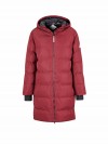 BJØRNSON Thordis Winterjas Dames Warm Gewatteerd - Rood-Bruin