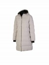 BJØRNSON Thordis Winterjas Dames Warm Gewatteerd - Zand-beige