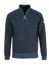 BJØRNSON Fijn Gebreid Pullover (fleece-gevoerd) Heren Donkerblauw - S-4XL - THYMO