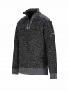STØRVIK Fijn Gebreid Pullover (fleece-gevoerd) Heren Antraciet Grijs - S-4XL - THYMO