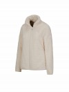 BJØRNSON Tindra Zigzag Fleece Vest Dames 4 seizoenen - Zacht - Off-White