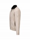 BJØRNSON Kabel Gebreid Wintervest (met teddyvoering) Heren Beige - S-6XL - VIGGO