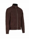 BJØRNSON Kabel Gebreid Wintervest (met teddyvoering) Heren Bruin - VIGGO