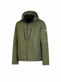 BJØRNSON Winterjas Winddicht Gewatteerd Heren Olijfgroen Svante