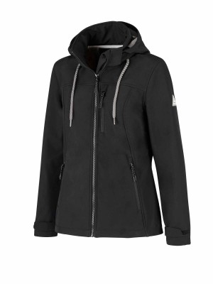 BJØRNSON Softshell Jas 4 seizoenen Dames Zwart - KAISA