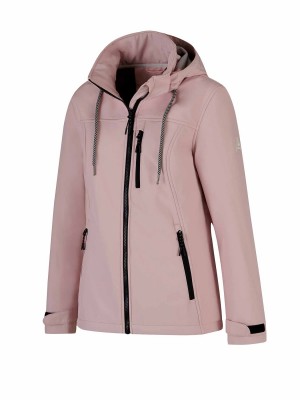 BJØRNSON Softshell Jas 4 seizoenen Dames Roze - KAISA