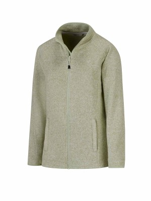 Bjornson Gebreid Vest 4 Seizoenen Dames Zeegroen Melange - OLENKA