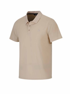Polo Shirt Heren - Katoen - Zand - Roger