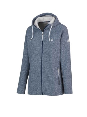 Gebreid Hooded Vest 4 seizoenen Dames Blauw - 36-56 - ANNE