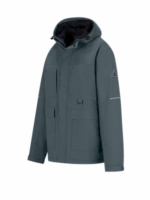 BJØRNSON Regenjas / Winterjas Heren - Waterdicht - Grijs Groen