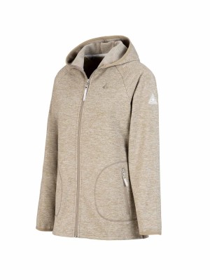 BJØRNSON Gebreid Hooded Vest 4 seizoenen Dames Beige Melange - DITTE