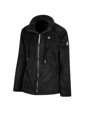 BJØRNSON Elin Coral Fleece Vest Dames 4 seizoenen - Zacht - Zwart