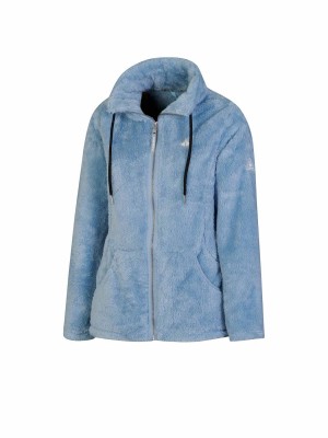 BJØRNSON Elin Coral Fleece Vest Dames 4 seizoenen - Zacht - Blauwgrijs