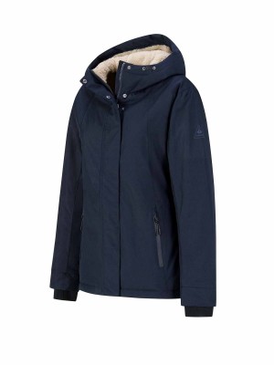 BJØRNSON Ester Regenjas / Winterjas Waterdicht Dames - Donkerblauw