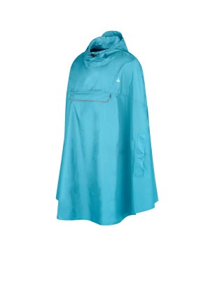 Regenponcho Unisex Waterdicht Aqua blauw - One Size - HAPS 