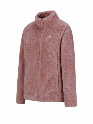 BJØRNSON Meja Coral Fleece Vest Dames 4 seizoenen - Zacht - Roze