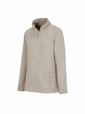 BJØRNSON Gebreid Vest 4 Seizoenen Dames Beige Melange - OLENKA