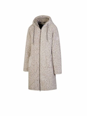 BJØRNSON Ona Parka Sherpa Fleece Vest Dames 4 seizoenen - Beige