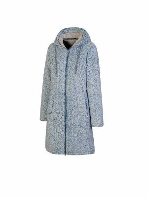 BJØRNSON Ona Parka Sherpa Fleece Vest Dames 4 seizoenen - Blauwgrijs