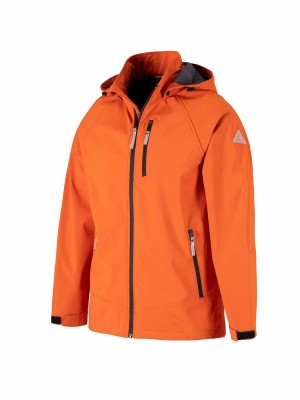 BJØRNSON Zomerjas Softshell Heren Oranje - Winddicht - Ademend - OVE