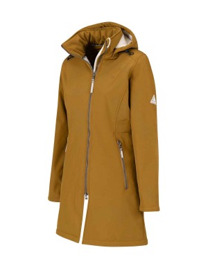Softshell Winterjas Parka Dames Teddy Voering Tapenade - Maat 36-56 - SIGNE 