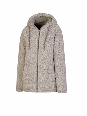 BJØRNSON Sherpa Fleece Vest Zacht / 4 Seizoenen Dames Beige - XANDRA