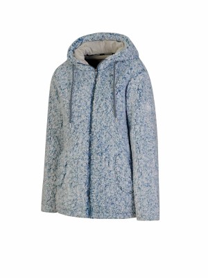 Sherpa Fleece Vest Zacht / 4 Seizoenen Dames Blauw-Grijs - 36-56 - XANDRA