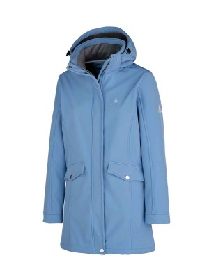 Softshell Parka Jas 4 Seizoenen Dames Koren blauw Ylva