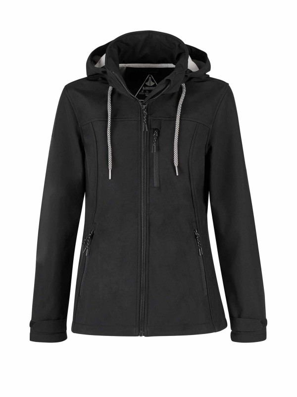BJØRNSON Softshell Jas 4 seizoenen Dames Zwart - KAISA