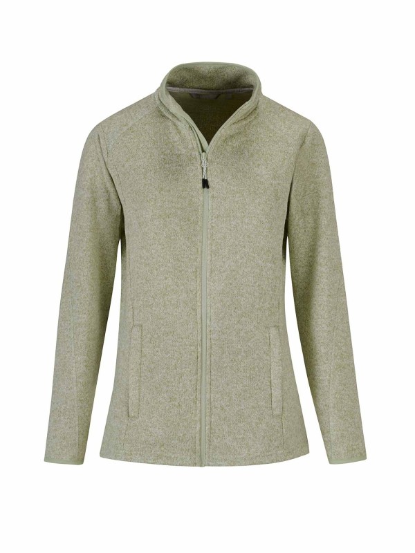 Bjornson Gebreid Vest 4 Seizoenen Dames Zeegroen Melange - OLENKA