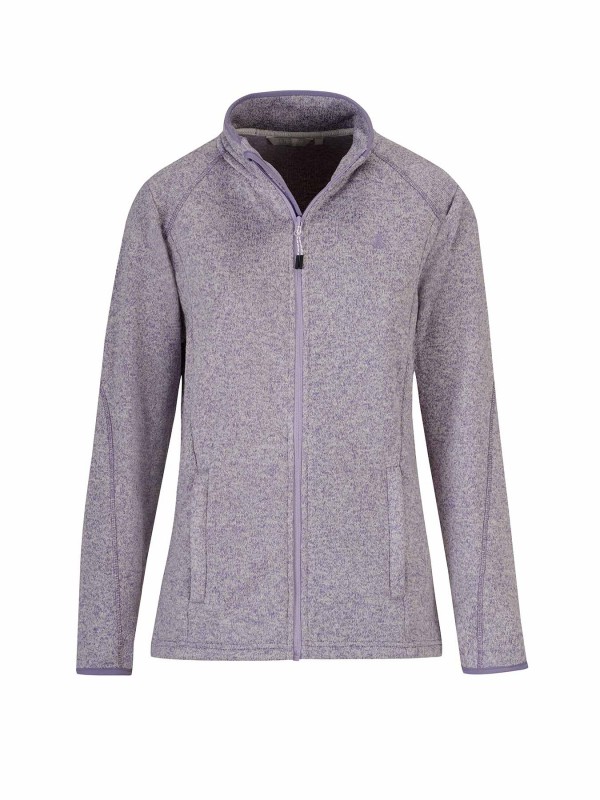 Bjornson Gebreid Vest 4 Seizoenen Dames Lila Melange - OLENKA