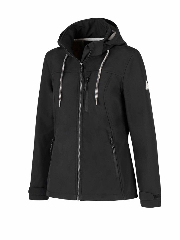 BJØRNSON Softshell Jas 4 seizoenen Dames Zwart - KAISA